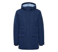 Blend BHOuterwear Herren Winterparka Parka Winterjacke mit Kapuze Druckknöpfe Rippbündchen Regular fit, Größe:L, Farbe:Dress Blues (194024)