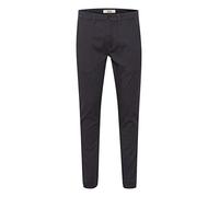Chinohose BLEND "BHPellini", Herren, Gr. 36, Länge 32, ebony grau, Web, 98% Baumwolle, 2% Elasthan, unifarben, slim fit lang, Hosen Chinohose, Chinohose im Chino-Stil (30772539-36) ebony grau