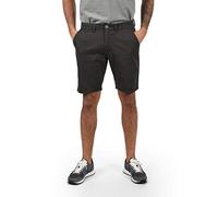 Chinoshorts BLEND "BHPierre", Herren, Gr. XXL, US-Größen, ebony grau, Web, 98% Baumwolle, 2% Elasthan, unifarben, regular fit kurz, Hosen Chinoshorts, Stilvolle Chino Shorts mit Eingrifftaschen (85092
