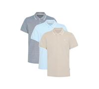 Blend BHPolo Herren 3-Pack Poloshirts Polohemd Shirts mit Polokragen Knöpfen 100% Baumwolle Multipack Regular fit, Größe:XXL, Farbe:Dress BluesCashmereCrockery (204184)