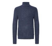 Blend BHPullover Herren Rollkragenpullover Strickpullover Grobstrick Pullover mit Rollkragen Rippbündchen Regular fit, Größe:L, Farbe:Dress Blues (194024)