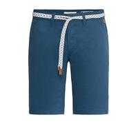 Blend BHRagna Herren Chino Shorts Bermuda Kurze Hose mit Kordel-Gürtel Gesäßtasche Eingrifftaschen 100% Baumwolle Regular fit, Größe:M, Farbe:Ensign Blue (70260)