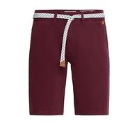 Blend BHRagna Herren Chino Shorts Bermuda Kurze Hose mit Kordel-Gürtel Gesäßtasche Eingrifftaschen 100% Baumwolle Regular fit, Größe:3XL, Farbe:Wine Red (73812)