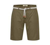 Chinoshorts BLEND "BHRagna", Herren, Gr. S, US-Größen, dusty grün, Web, 100% Baumwolle, unifarben, regular fit kurz, Hosen Chinoshorts, Chino Shorts mit Gürtel (85201207-S) dusty grün
