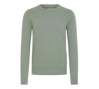 Strickpullover BLEND "BHREDHILL CREW NECK KNIT NOOS", Damen, Gr. XL, laurel wreath, Feinstrick, 100% Baumwolle, Strukturmuster, Basic, regular fit normal, Rundhals, eingesetzt, Pullover Strickpullover