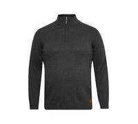 Blend BHRobin BT Robin Strickpullover Herren Big & Tall Feinstrickpullover Pullover Große Größen bis 6XL mit Stehkragen und Reißverschluss, Größe:3XL, Farbe:Charcoal Mix (200278)