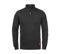 Blend BHRobin Herren Strickpullover Troyer Feinstrick Pullover mit Troyerkragen Rippbündchen Baumwollmischung Regular fit, Größe:3XL, Farbe:Charcoal (70818)