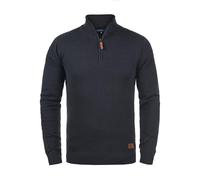 Blend BHRobin Herren Strickpullover Troyer Feinstrick Pullover mit Troyerkragen Rippbündchen Baumwollmischung Regular fit, Größe:XL, Farbe:Navy (70230)