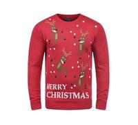 Blend BHRudolph Herren Strickpullover Feinstrick, L, Pomp R/Christ (73859)