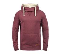 Blend BHSales Herren Kapuzenpullover Hoodie Pullover mit Kapuze Kordelzug Kängurutasche Rippbündchen Label-Details Baumwollmischung Regular fit, Größe:XXL, Farbe:Zinfandel (73006)