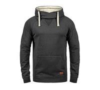 Kapuzenpullover BLEND "BHSales", Herren, Gr. S, charcoal, Sweatware, 60% Baumwolle, 40% Polyester, unifarben, regular fit, ohne Ausschnitt, eingesetzt, Pullover Kapuzenpullover, Kapuzensweatshirt mit 