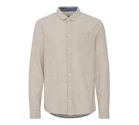 Blend BHShirt Herren Hemd aus Leinenmix Langarmhemd mit Hemdkragen Knöpfen Brusttasche Regular fit, Größe:XXL, Farbe:Crockery (161104)