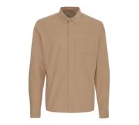 Blend BHShirt Herren Hemd Langarmhemd Freizeithemd mit Kentkragen 2-Knopf-Manschette Brusttasche 100% Baumwolle Regular fit, Größe:L, Farbe:Cornstalk (161315)