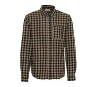 Blend BHShirt Herren Hemd Langarmhemd Freizeithemd mit Kentkragen 2-Knopf-Manschette Brusttasche Knopfleiste Regular fit, Größe:L, Farbe:Cornstalk (161315)