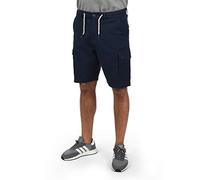 Blend BHSiello Herren Cargo Shorts Bermuda Kurze Hose aus weichem Material mit Stretchanteil Cargotaschen Baumwollmischung Regular fit, Größe:L, Farbe:Navy (70230)