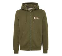 Blend BHSweatshirt Herren Sweatjacke Sweatshirtjacke Sweater mit Reißverschluss seitliche Eingrifftaschen Kapuze Print elastischer Bund Regular fit, Größe:3XL, Farbe:Forest Night (190414)