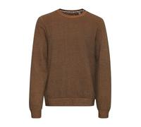 Strickpullover BLEND "BHSweatshirt", Herren, Gr. 3XL, caramel café, Sweatware, 100% Baumwolle, meliert, regular fit normal, Rundhals, eingesetzt, Pullover Strickpullover, Lässiger Sweatpullover mit Pr