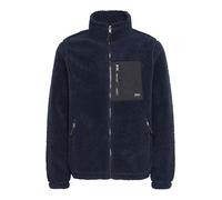 Blend BHTotti Herren Jacke Fellimitatjacke Teddy-Jacke mit Reißverschlusstaschen Brusttasche Stehkragen Label-Details Regular fit, Größe:XL, Farbe:Total Eclipse (194010)