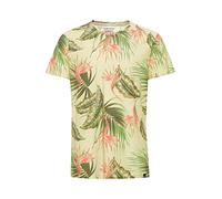 T-Shirt BLEND "T-Shirt BHTromas", Herren, Gr. XL, gelb (popcorn), Obermaterial: 100% Baumwolle CO., casual, regular fit normal, Rundhals, Kurzarm, Shirts (26487941-XL) popcorn