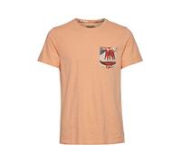 Blend BHTrop Herren T-Shirt Kurzarm Shirt Basic Print mit Rundhalsausschnitt, Größe:XL, Farbe:Coral Sands (141224)