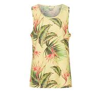 Blend BHTros Herren Tank Top mit Print Rundhals-Ausschnitt All-Over-Print hochwertige Baumwoll-Qualität, Größe:3XL, Farbe:Popcorn (120825)