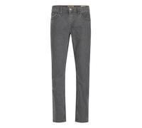 Relaxhose BLEND "BHTwister", Herren, Gr. 33, Länge 34, denim light grau, 80% Baumwolle, 19% Polyester, 1% Elasthan, meliert, Basic, regular fit normal, Hosen Relaxhose, Klassische Regular-fit-Jeans mi
