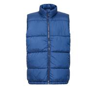 Steppweste BLEND "BHVest", Herren, Gr. 3XL, estate blau, 100% Polyester, unifarben, Basic, regular fit normal, Westen Steppweste, Stilvolle Basic Steppweste mit Taschen und Patch (83217727-XXXL) estat