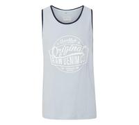 Blend BHWalex Herren Tank Top Sport-Shirt Muscle-Shirt mit Print 100% Baumwolle Regular fit, Größe:2XL, Farbe:Soft Blue (74641)