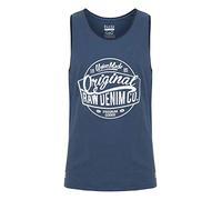 Blend BHWalex Herren Tank Top Sport-Shirt Muscle-Shirt mit Print 100% Baumwolle Regular fit, Größe:M, Farbe:Ensign Blue (70260)