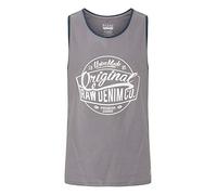 Tanktop BLEND "BHWalex", Herren, Gr. S, granite, Web, 100% Baumwolle, unifarben, regular fit, Rundhals, eng angesetztes Bündchen, Tops Tanktop, Lässiges Tanktop mit Rundhalssauschnitt (17986203-S) gra