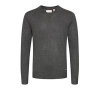 Strickpullover BLEND "BHWeber", Herren, Gr. M, charcoal mix, 78% Viskose, 22% Polyester, unifarben, Basic, regular fit normal, V-Ausschnitt, eingesetzt, Pullover Strickpullover, Stilvoller Strickpullo