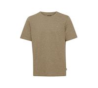 Blend BHWilton Melange Tee Herren T-Shirt Kurzarm Shirt Rundhals-Ausschnitt kleine Bruststickerei hochwertige Baumwoll-Qualität, Größe:M, Farbe:Crockery (161104)
