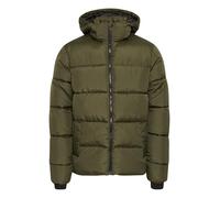 Blend BHZipke Herren Steppjacke Winterjacke Jacke mit abnehmbarer Kapuze hohem Kragen Kinnschutz Eingrifftaschen Label-Details Regular fit, Größe:L, Farbe:Forest Night (190414)