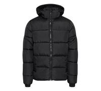 Blend BHZipke Herren Steppjacke Winterjacke Jacke mit abnehmbarer Kapuze hohem Kragen Kinnschutz Eingrifftaschen Label-Details Regular fit, Größe:XXL, Farbe:Black (194007)