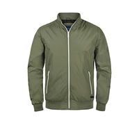 Blend Brad Herren Bomberjacke Übergangsjacke Nylonjacke mit Stehkragen, Größe:XL, Farbe:Dusty Olive Green (77203)
