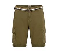 Blend Brian Herren Cargo Shorts Bermuda Kurze Hose Mit Gürtel Regular Fit, Größe:L, Farbe:Martini Olive (77238)