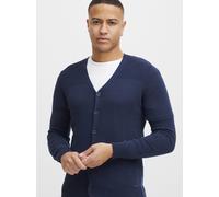 Cardigan BLEND "BHCaden", Herren, Gr. M, schwarz navy, Feinstrick, 100% Baumwolle, unifarben, regular fit normal, V-Ausschnitt, elastischer Bund, Strickjacken, Gemütlicher Feinstrick-Cardigan (9955723