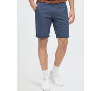 Chinoshorts BLEND "BHBrane", Herren, Gr. XL, US-Größen, marineblaus, Web, 97% Baumwolle, 3% Elasthan, regular fit kurz, Hosen Chinoshorts, Stilvolle Chino Shorts mit Eingrifftaschen und Gürtel (272719
