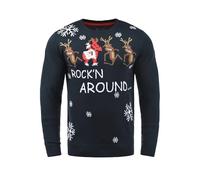 Blend Deer Herren Weihnachtspullover Winter Pullover Strickpullover Weihnachtspulli mit Rundhals-Ausschnitt