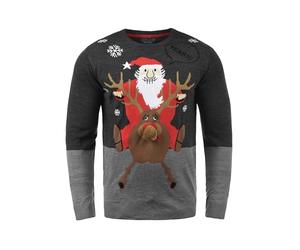 Blend Deer Herren Weihnachtspullover Winter Pullover Strickpullover Weihnachtspulli mit Rundhals-Ausschnitt