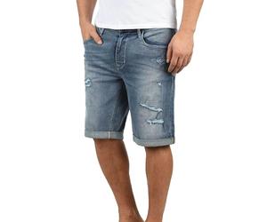Blend Deniz Herren Jeans Shorts Kurze Denim Hose im Destroyed-Optik aus Stretch-Material Regular Fit