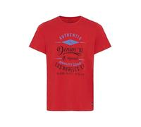 Blend Doppler Herren T-Shirt Kurzarm Shirt Mit Print Und Rundhalsausschnitt Aus 100% Baumwolle, Größe:M, Farbe:Pomp Red (73832)