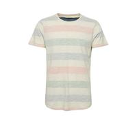 Blend Efkin Herren T-Shirt Kurzarm Shirt Mit Streifen Und Rundhalsausschnitt, Größe:M, Farbe:Denim Blue (74646)