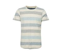Blend Efkin Herren T-Shirt Kurzarm Shirt Mit Streifen Und Rundhalsausschnitt, Größe:XXL, Farbe:Dusty Blue (74649)