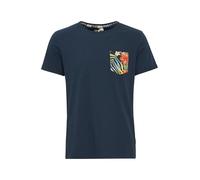 Blend Florens Herren T-Shirt Kurzarm Shirt mit Print und Rundhalsausschnitt, Größe:L, Farbe:Navy (70230)