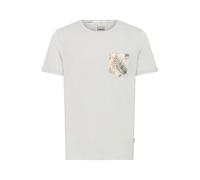 Blend Florens Herren T-Shirt Kurzarm Shirt mit Print und Rundhalsausschnitt, Größe:S, Farbe:Chip Grey (75153)