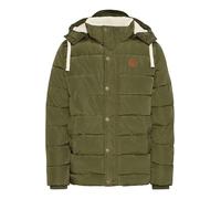 Blend Frederic Herren Winter Jacke Steppjacke lange Winterjacke gefüttert mit Stehkragen und Abnehmbarer Kapuze und Teddy-Futter, Größe:3XL, Farbe:Ivy Green (77086)