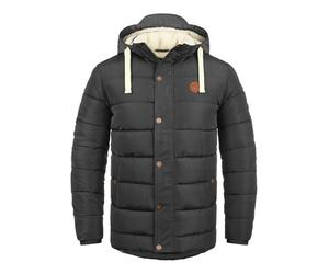 Blend Frederic Herren Winter Jacke Steppjacke lange Winterjacke gefüttert mit Stehkragen und Abnehmbarer Kapuze und Teddy-Futter, Größe:XXL, Farbe:Phantom Grey (70010)