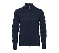 Blend Galmaro Herren Strickjacke Cardigan Feinstrick mit hochabschließendem Kragen aus 100% Baumwolle, Größe:XXL, Farbe:Dress Blues (194024)