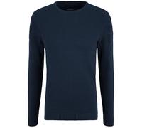 Strickpullover BLEND "BHGastamo", Herren, Gr. L, marineblaus, Feinstrick, 100% Baumwolle, unifarben, regular fit normal, Rundhals, Pullover Strickpullover, Strickpullover aus Feinstrick (48634448-L) m